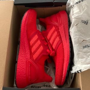 Adidas mens ultraboost red size 10 shoes. New with box